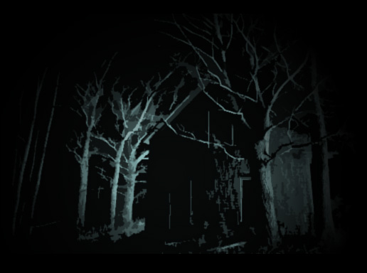 A house deep in the darkened wood...
